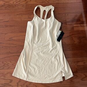 Cream Exercise Dress, no Liner